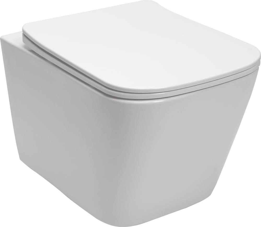 Miska WC CE-MW-003-11-RIM / JELLOW / VIGO / RIMLESS MISKA WISZĄCA WC BIAŁA 50X36X36 + DESKA SLIM/ŁW/WO/DUR /