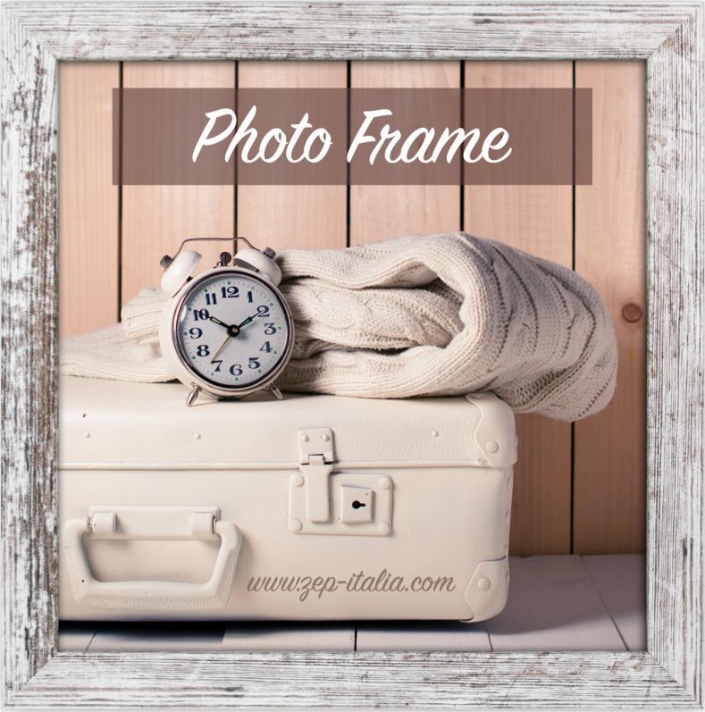 Ramka ZEP Nelson 6 white/brown 20x20 Wooden