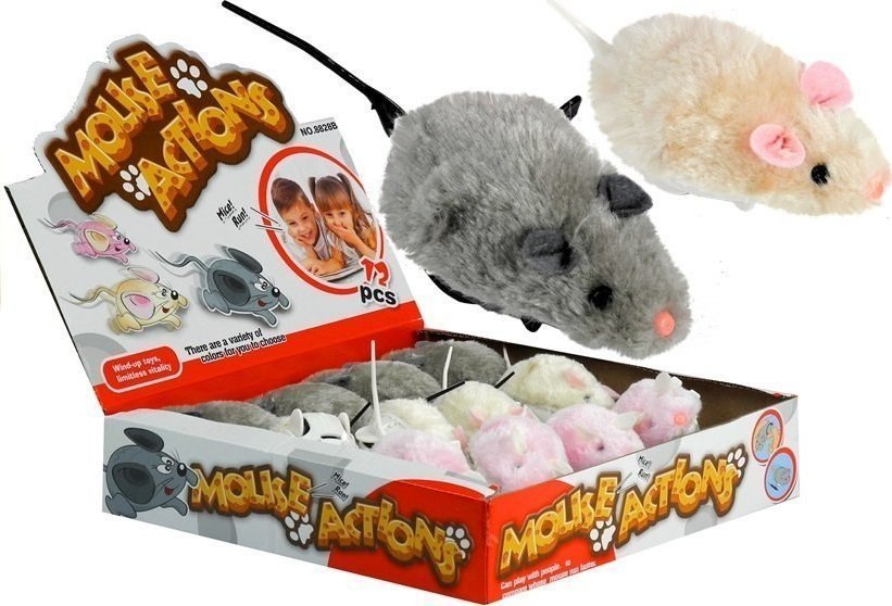 LeanToys Mysz Nakręcana Myszka Jeździ Rusza Ogonem