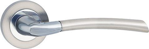 Metal-Bud KLAMKA ZORBA OKRAGŁY SZYLD NIKIEL -CHROM [jm.KPL] - MP KL VZOC