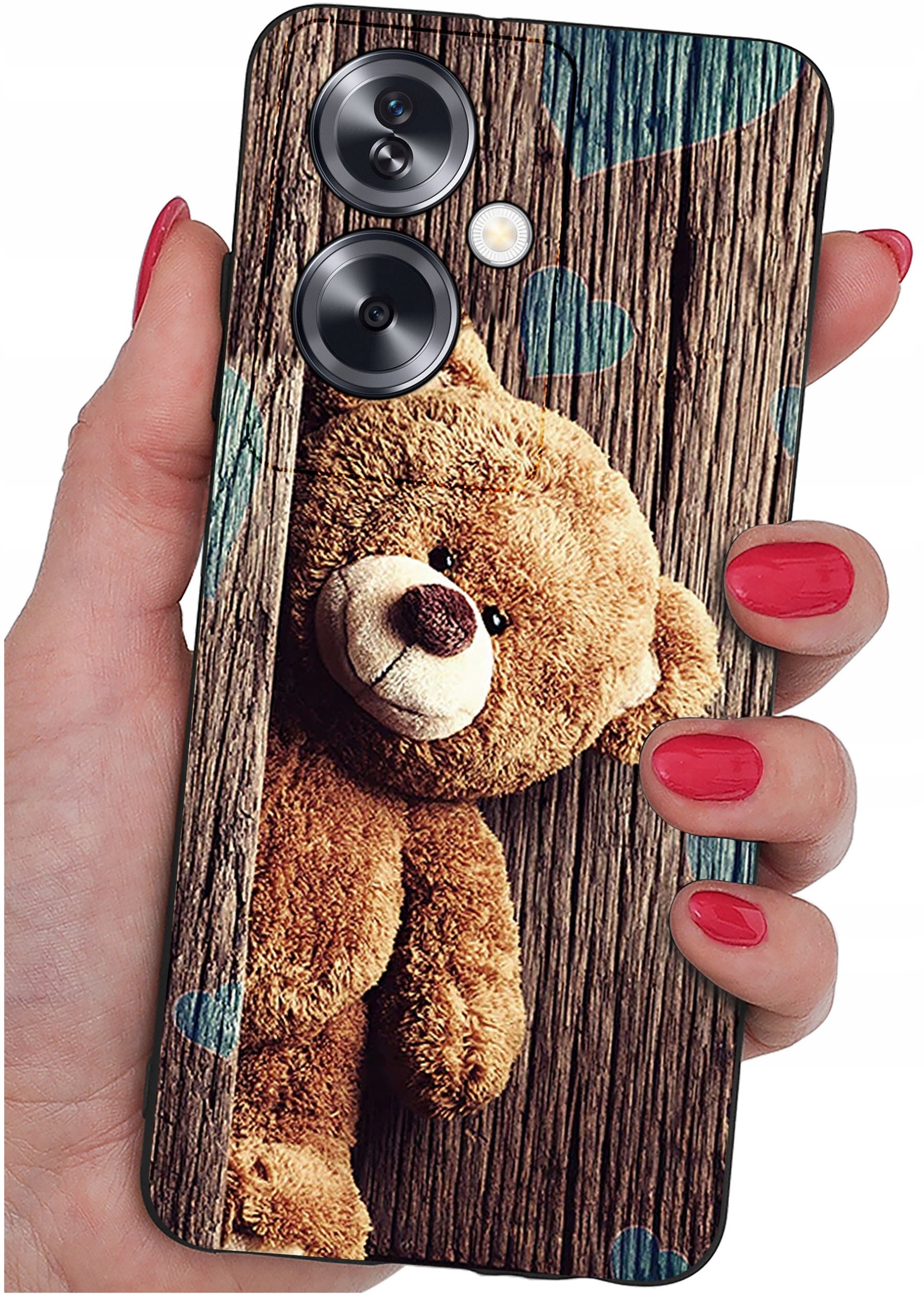 ETUI do Oppo A79 5G WZORY |SILIKONOWE MATT CASE + SZKŁO ochronne 9H