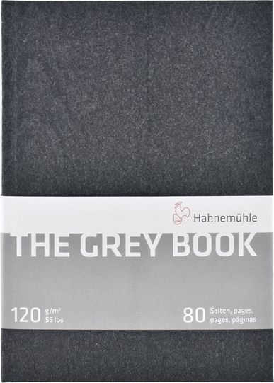 Hahnemühle HAHNEMUHLE THE GREY BOOK - szkicownik z szarymi kartkami 120g 40 ark. A5 uniw