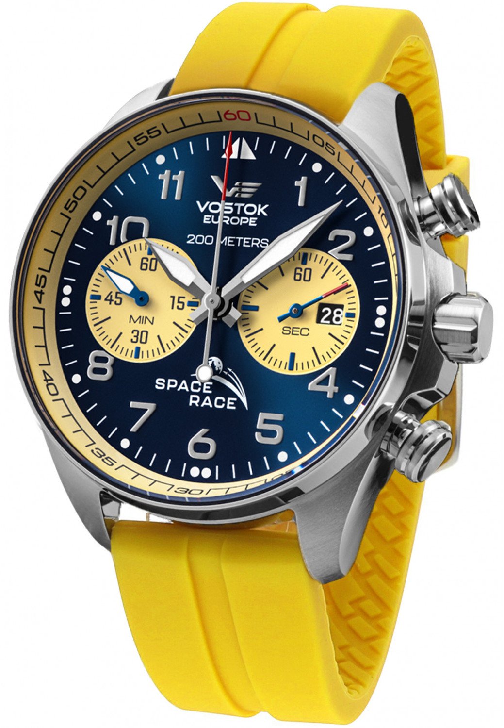 Zegarek męski Vostok Europe 6S21-325A667SY żółty