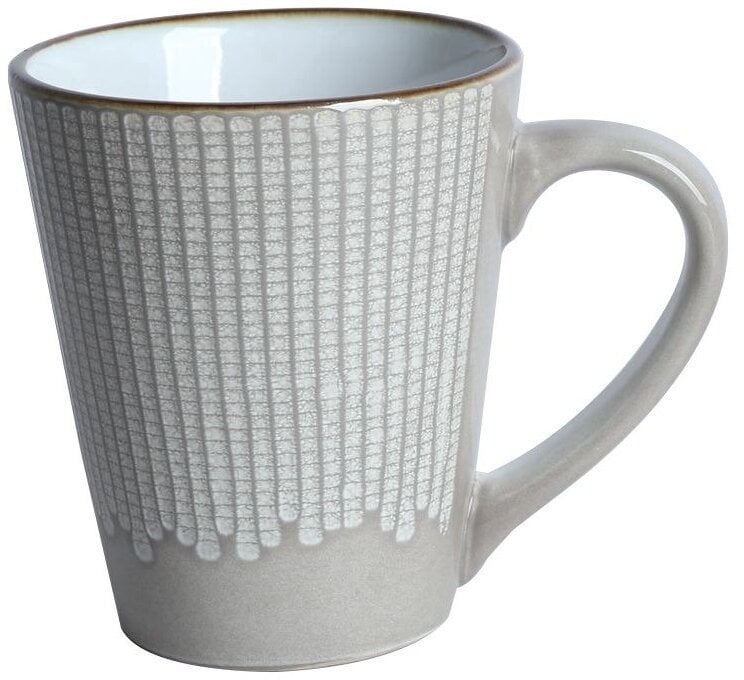 MUG PRINT MET RIM BROWN 320ML