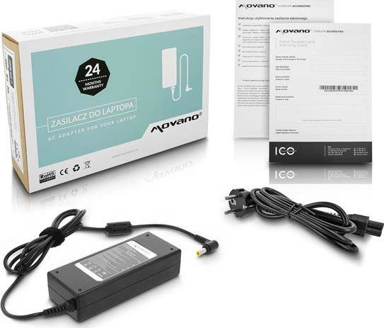 Zasilacz do laptopa Movano 80 W, 2.5 mm, 4.2 A, 19 V (ZZ/FUJ19422)
