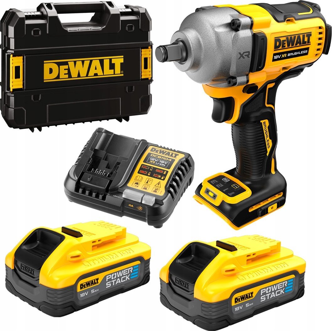 Klucz udarowy Dewalt 18v xr klucz udarowy 1/2 2x5ah ps