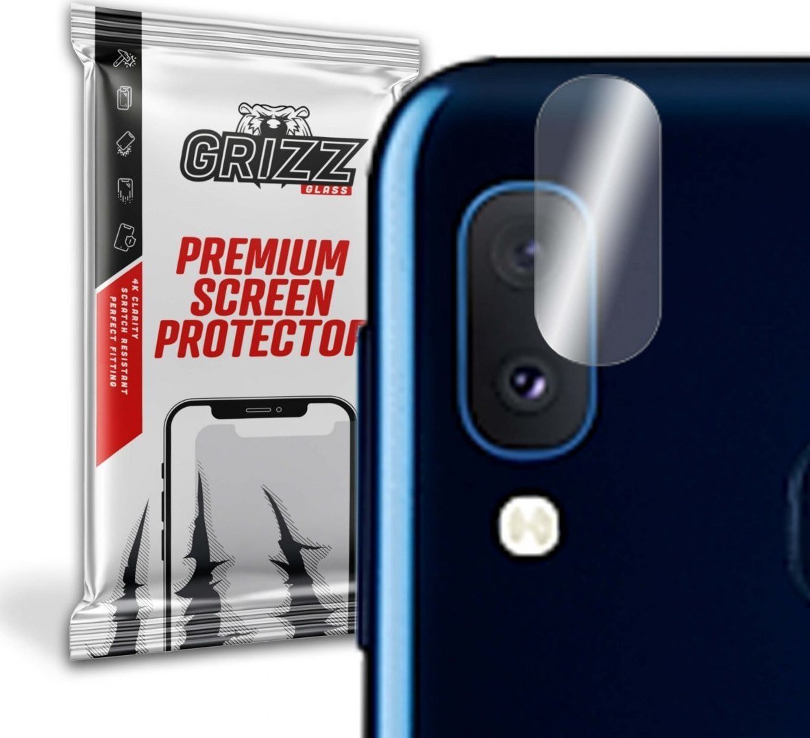 GrizzGlass Szkło hybrydowe na aparat Grizz Samsung Galaxy A20e