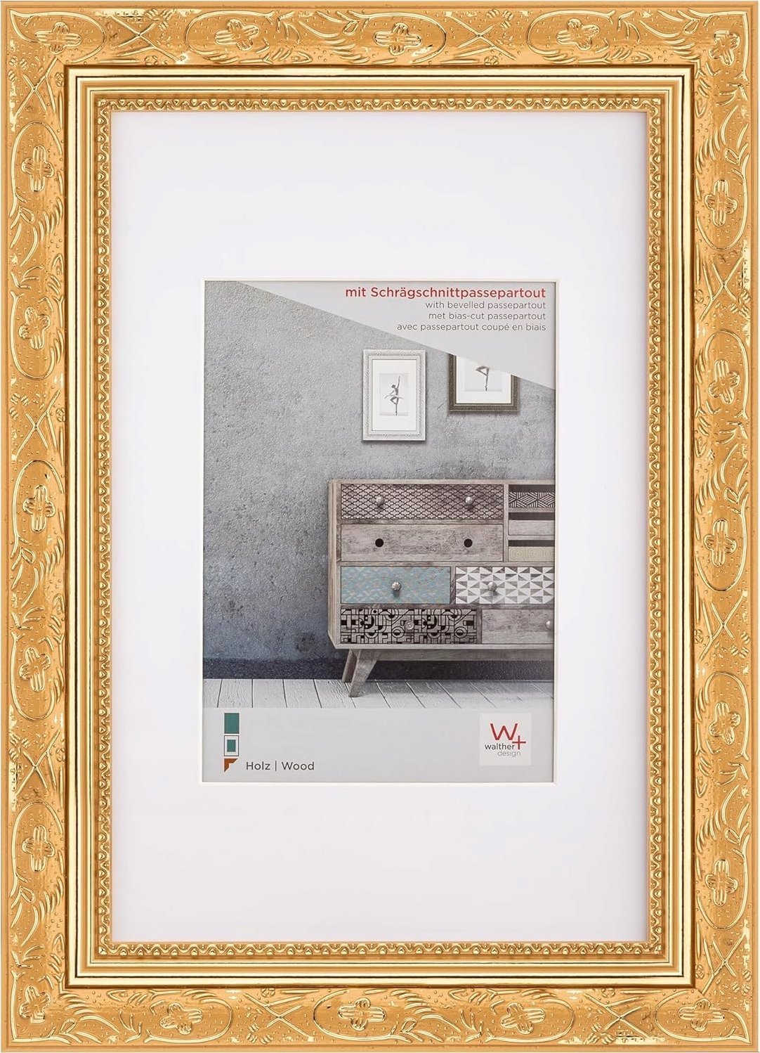 Ramka Walther Walther Barock 30x40 Wood gold CR040G