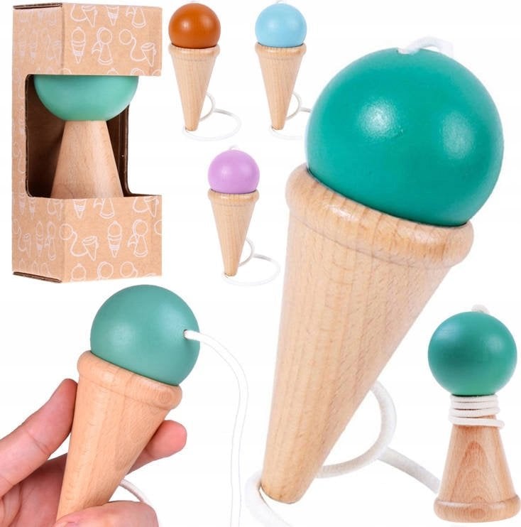 Jokomisiada Drewniana gra zręcznościowa złap kulkę ZA4717