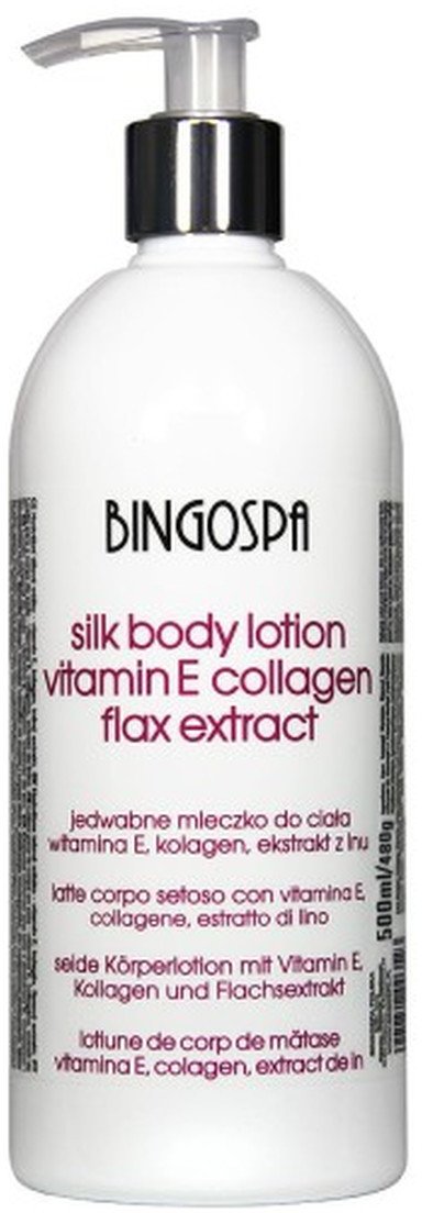 BINGOSPA Jedwabne mleczko do ciała Witamina E 500ml