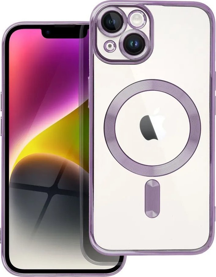 Braders Etui Futerał Electro Mag Cover do iPhone 14 fioletowy