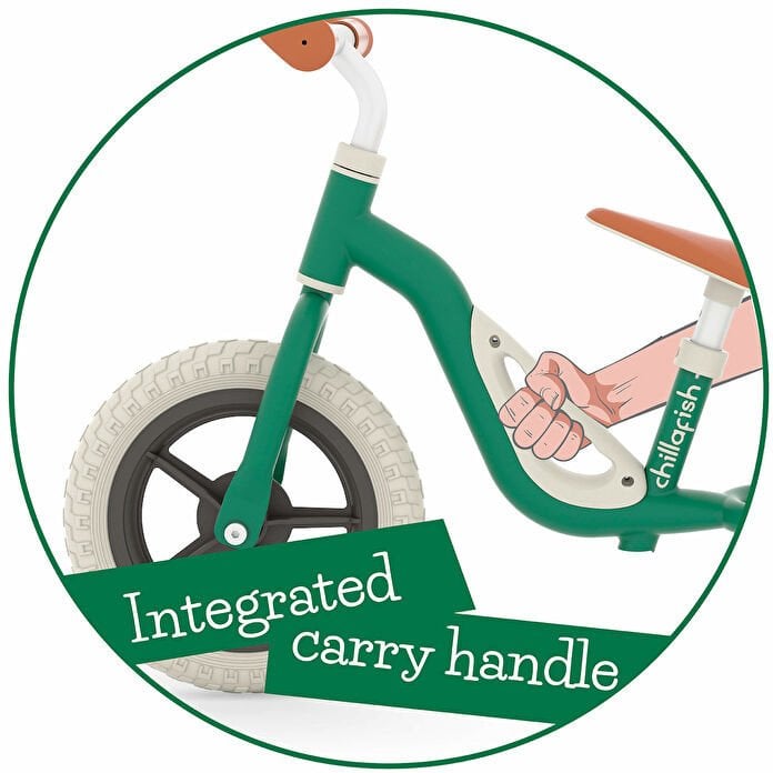 New! Chillafish Charlie 10" balance bike forest from 1 5 to 4 years CPCH01FOR