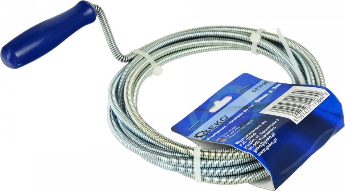 Geko PRZETYKACZ - SPRĘŻYNA DO RUR 6MM X 3M (20) G73152 GEKO