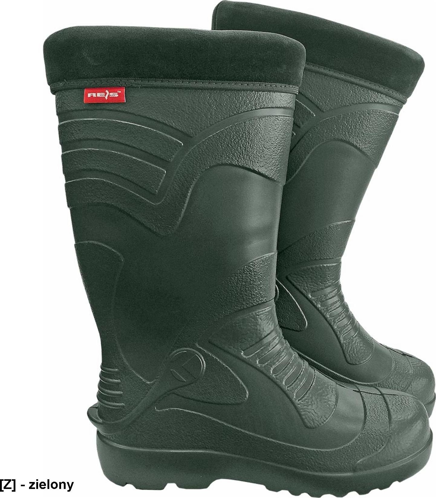 R.E.I.S. BRWORK - buty ocieplane typu kalosz z tworzywa pianka PVC, wymienny ocieplacz, kołnierz, użytkowanie do -50C 43