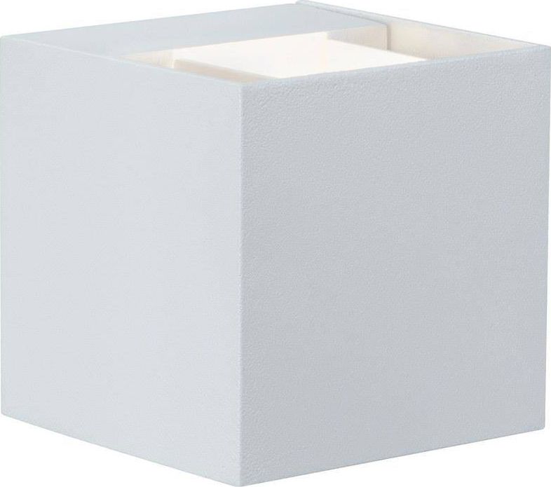 Kinkiet Paulmann Oprawa elewacyjna Cybo LED 2x3W 230V IP65 kwadratowy 80x80mm Biały Aluminium (PL18001) - Paulmann