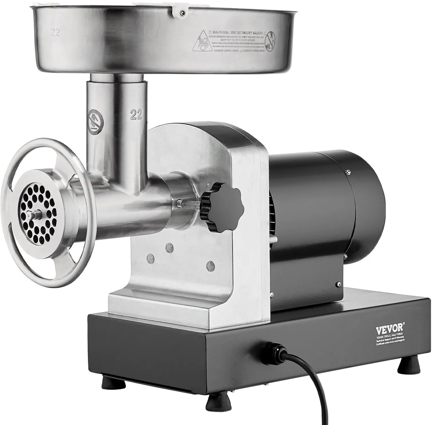 Maszynka do mięsa elektryczna 6,35kg/min stal nierdzewna kiełbasy szynka