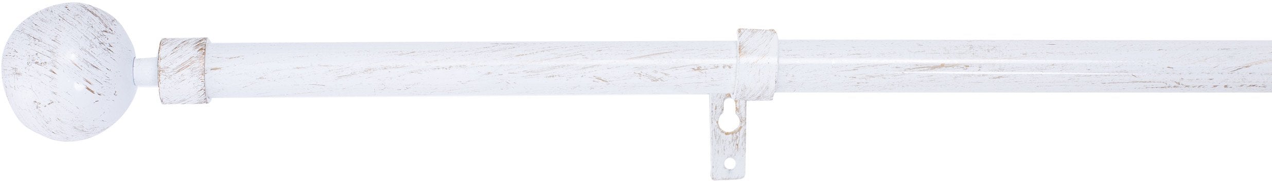 CURTAIN POLE SET 120-210 D19 WHITE/GOLD