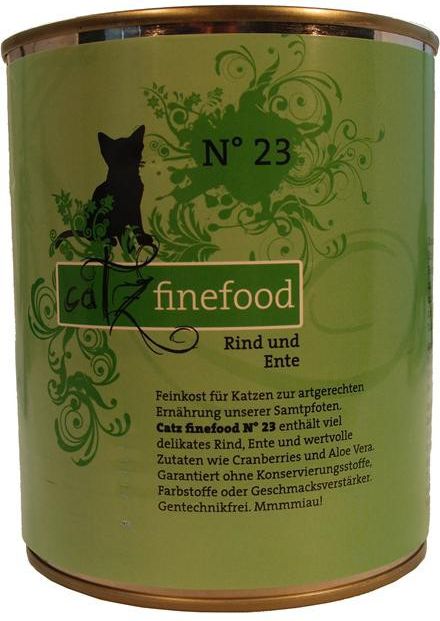 Catz Finefood N.23 Wołowina i Kaczka puszka 800g
