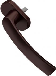 Klamka do okien PCV metalowa brązowa