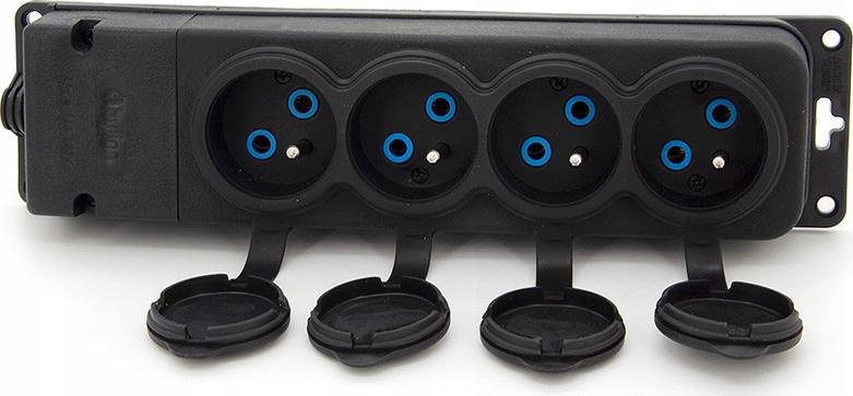 ELS Elektrotechnika ELS ELEKTROTECHNIKA CZWÓRNIK GNIAZDO 16A 230V NA KABEL GUMOWY GUMOWE TRG-4