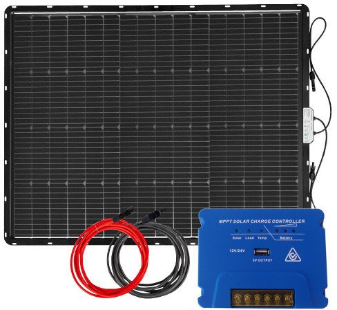 Zestaw solarny przenośny 150W 12V MPPT 15A