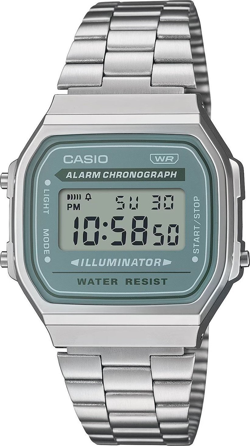 Zegarek Casio Zegarek dla dzieci Casio A168WA-3AYES srebrny