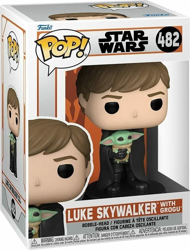 Figurka Funko Pop Funko POP! Star Wars Mandalorian Luke Skywalker With Grogu Figurka Winylowa 482 58290