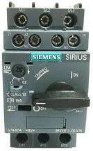 Siemens Wyłącznik silnikowy 3P 0,37kW 0,9-1,25A S00 (3RV2011-0KA10)