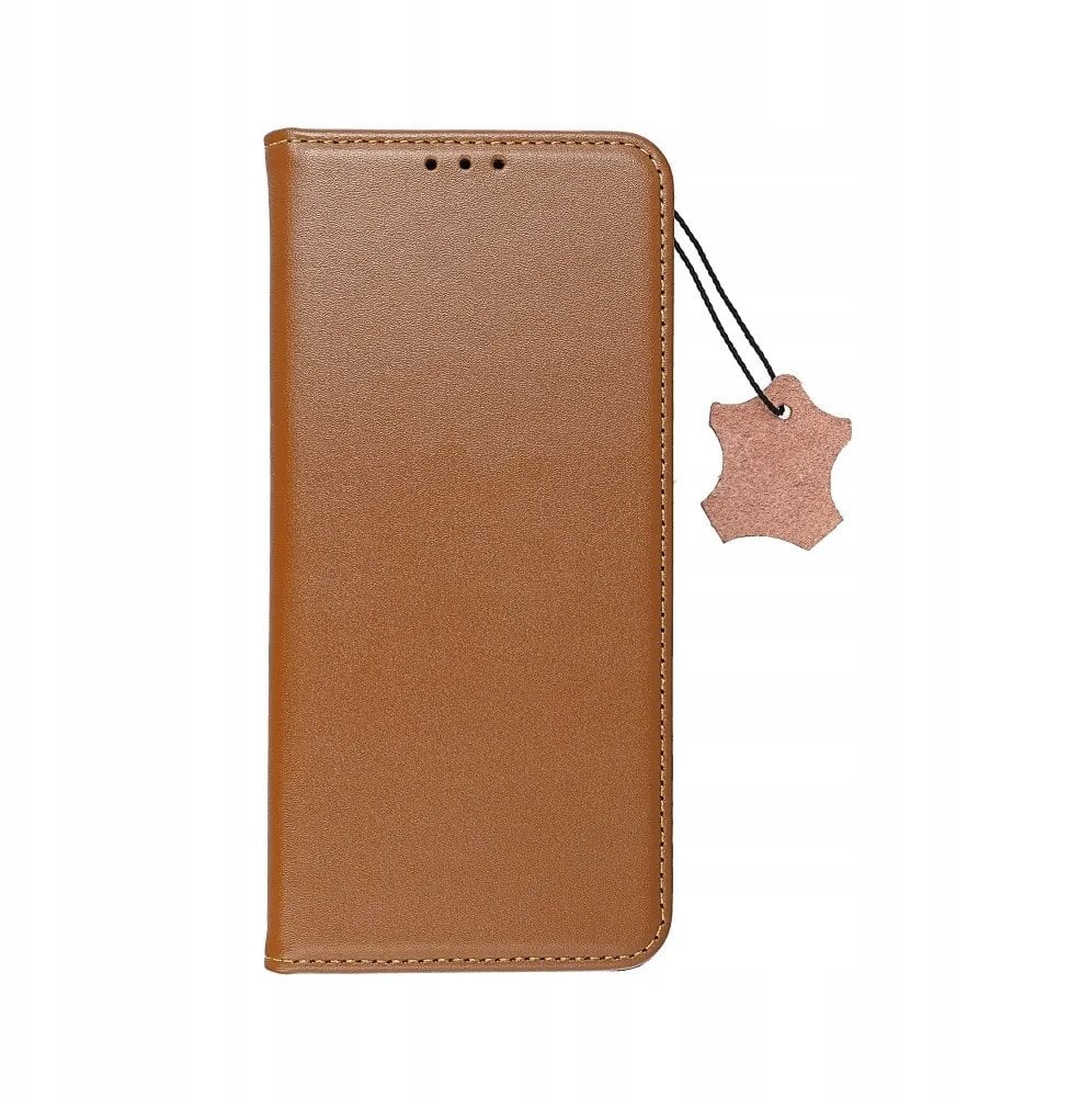 Kabura SMART PRO Book skórzana do SAMSUNG S25 brązowy