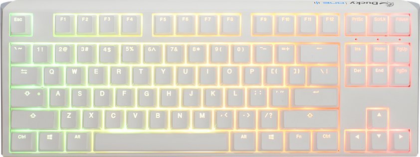 Klawiatura Ducky One 3 Classic Pure White TKL Gaming klawiatura RGB LED - MX-Blue