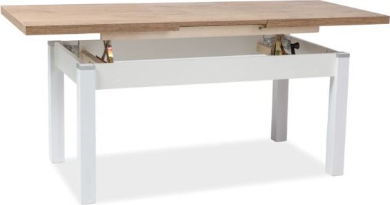 Signal Ława KLEOPATRA dąb lancelot/biały rozkładana i podnoszona SIGNAL