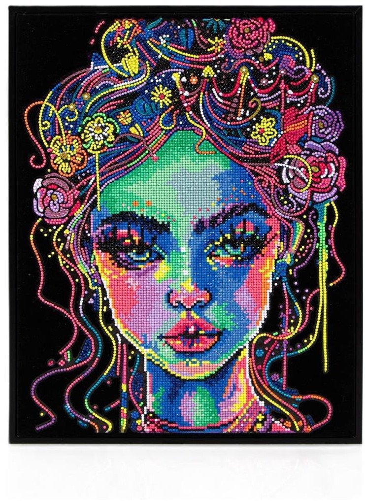 Diamond Dotz - Adults Flocked Neon Girl