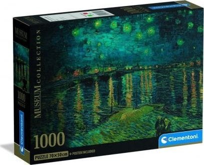 Clementoni Puzzle Compact Museum Van Gogh - Notte Stellata 1000 elementów (37095)