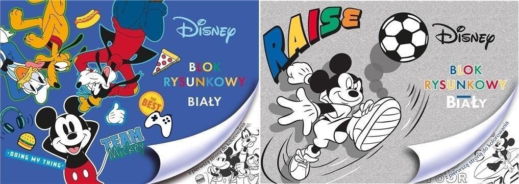 Beniamin Blok rysunkowy A4/20K biały Mickey Mouse