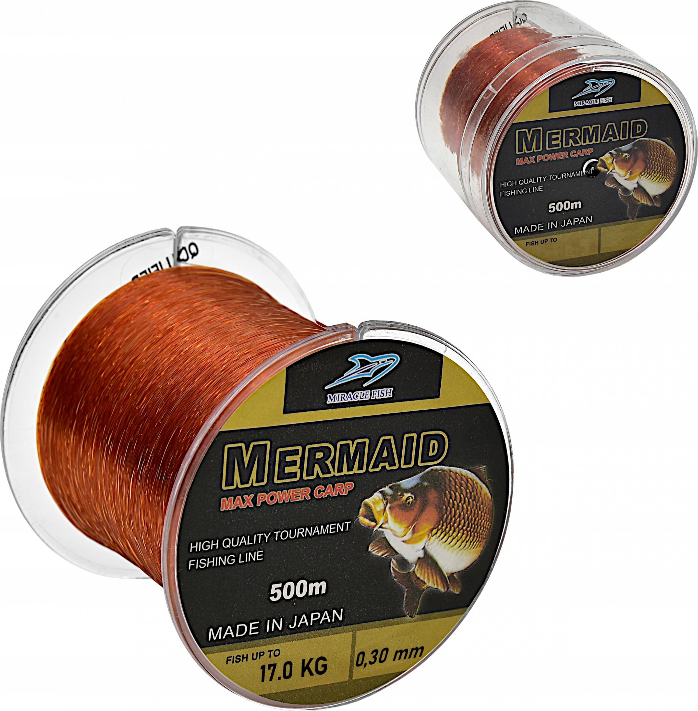 Miracle Fish ŻYŁKA WĘDKARSKA MERMAID CARP 0,30 mm /17 kg /500 m