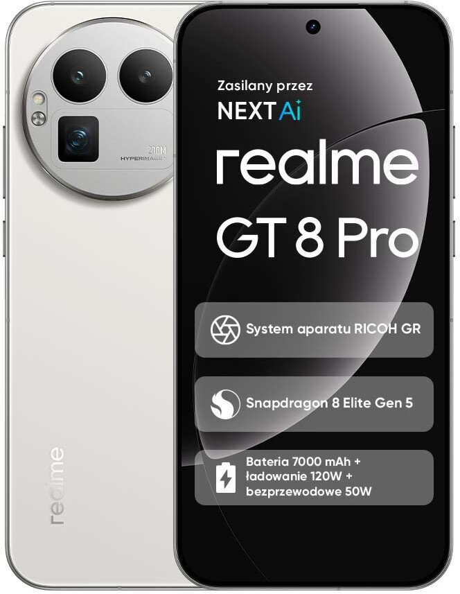 Smartfon Realme GT 8 Pro 5G 16/512GB Biały (6941764476981)