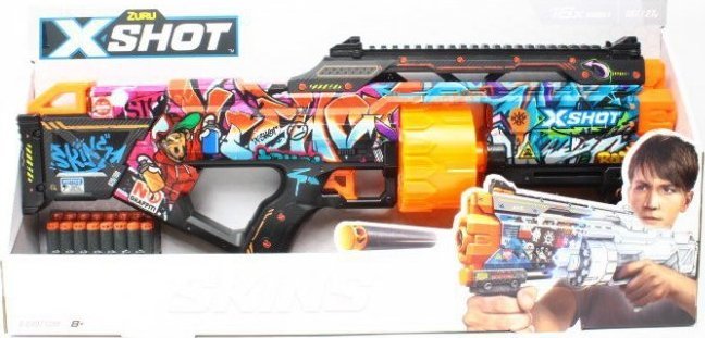Zuru *****ZURU X-SHOT Skins Last wyrzutnia16st 36518B