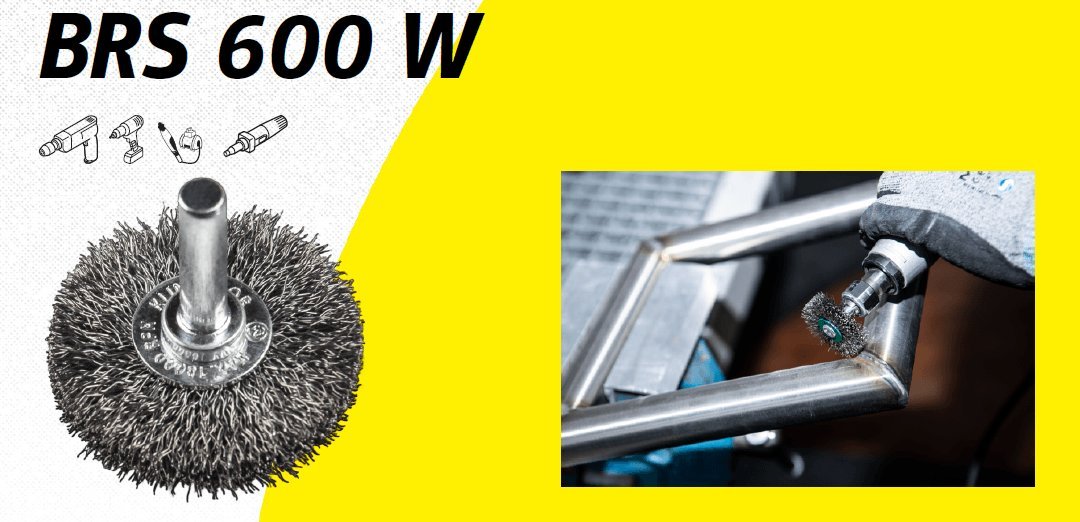 Klingspor K.SZCZOTKA TARCZOWA 40mm TRZPIEŃ BRS600W DRUT FALISTY NIERDZEWNY