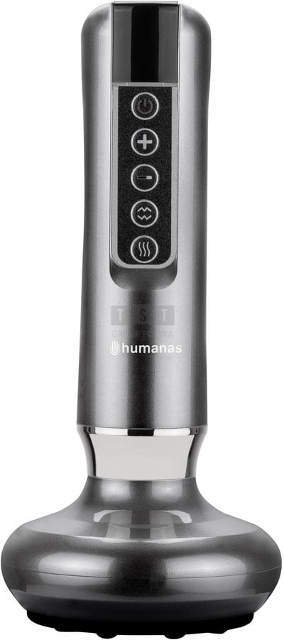 Masażer antycellulitowy z funkcją bańki chińskiej Humanas DermaSmooth - szary