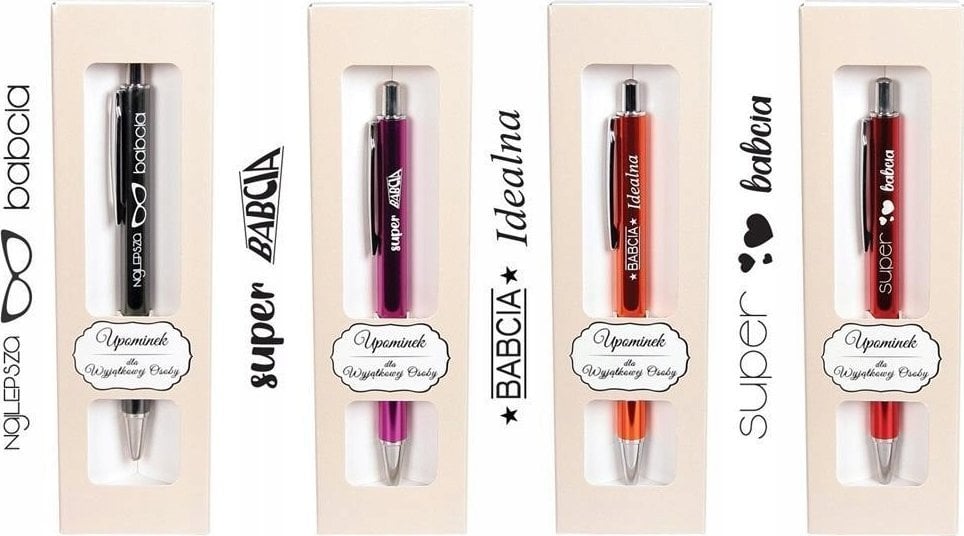 Cresco Długopis z nadrukiem dla babci w etui GB mix