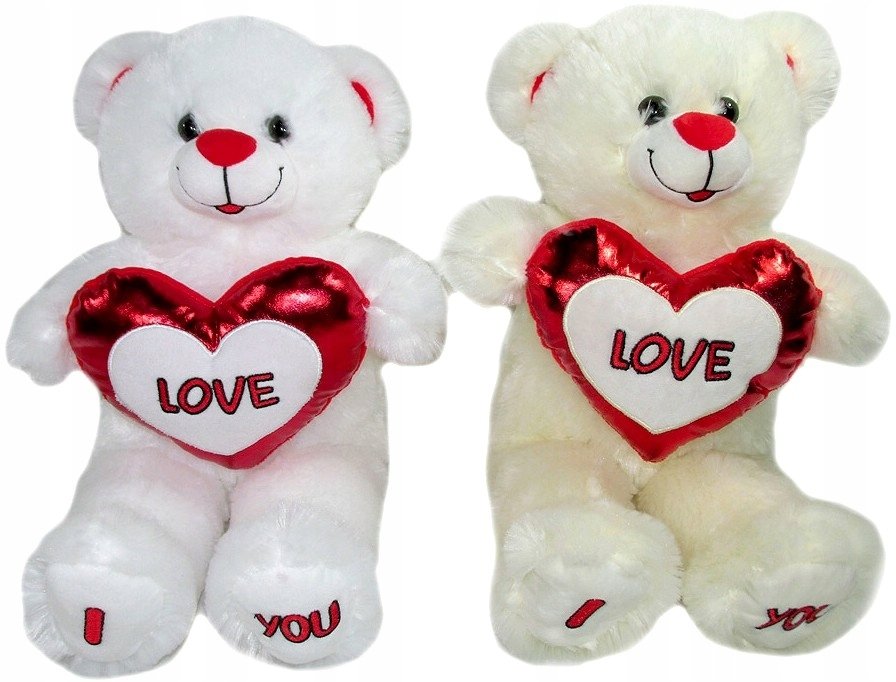 Miś z sercem 30cm MIX