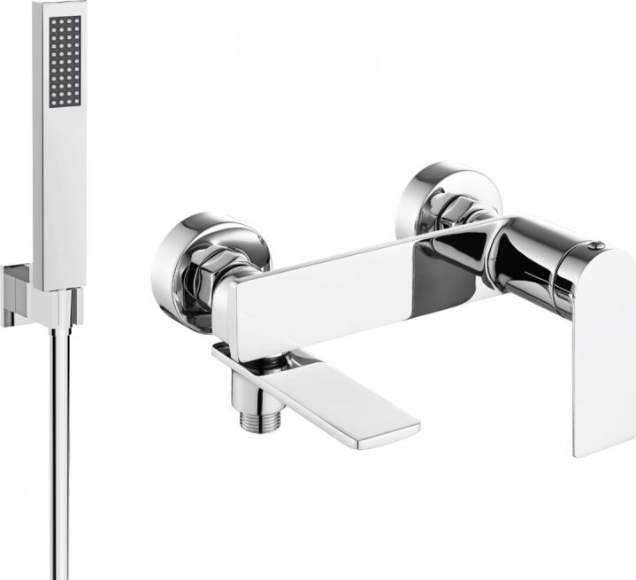 Bateria wannowa Mexen Mexen Zero R02 bateria wannowa z zestawem prysznicowym, chrom - 7113R02-00