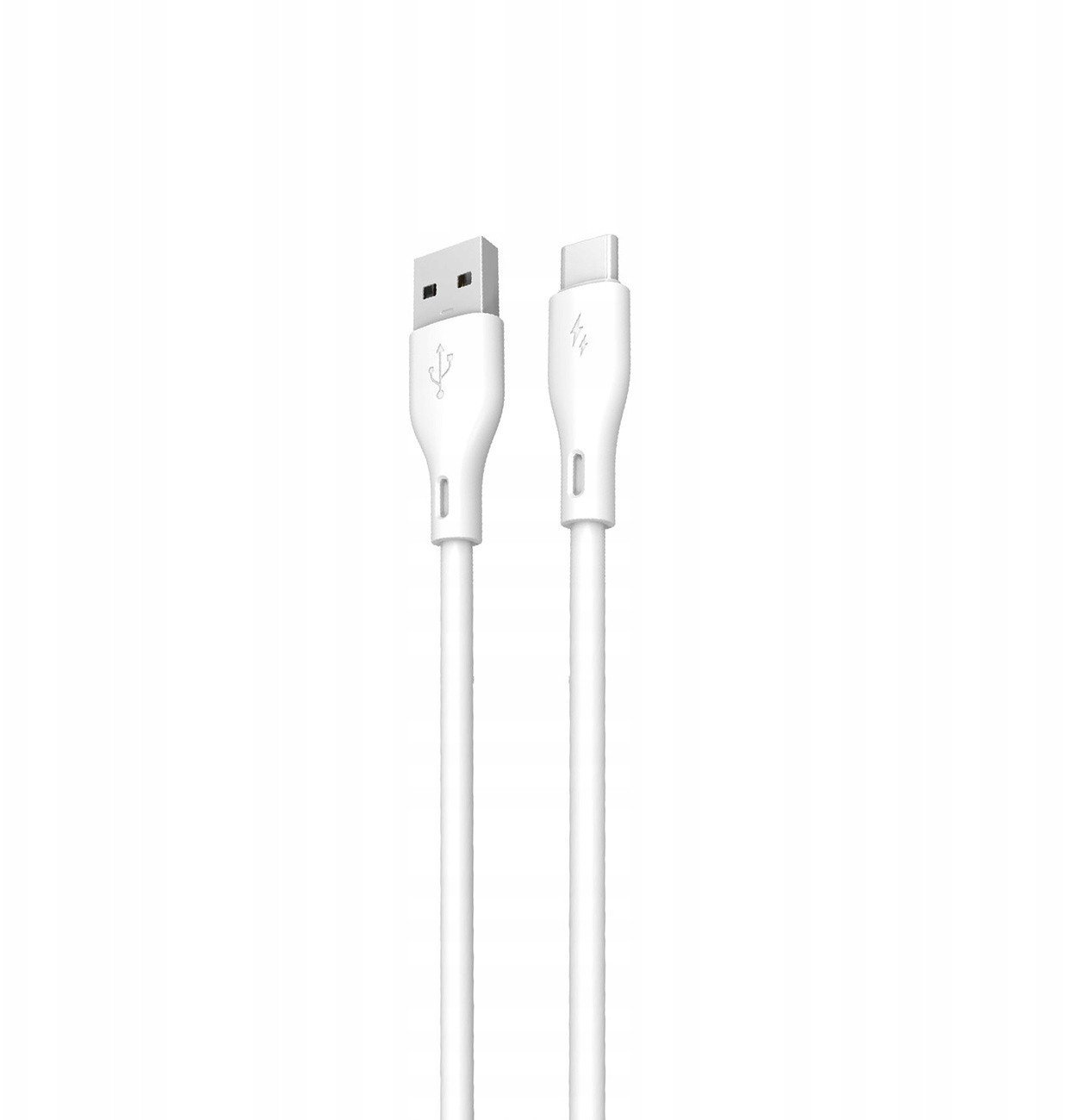 Kabel USB Dudao USB-A + USB-C - USB-C 1 m Biały (6976625333462)