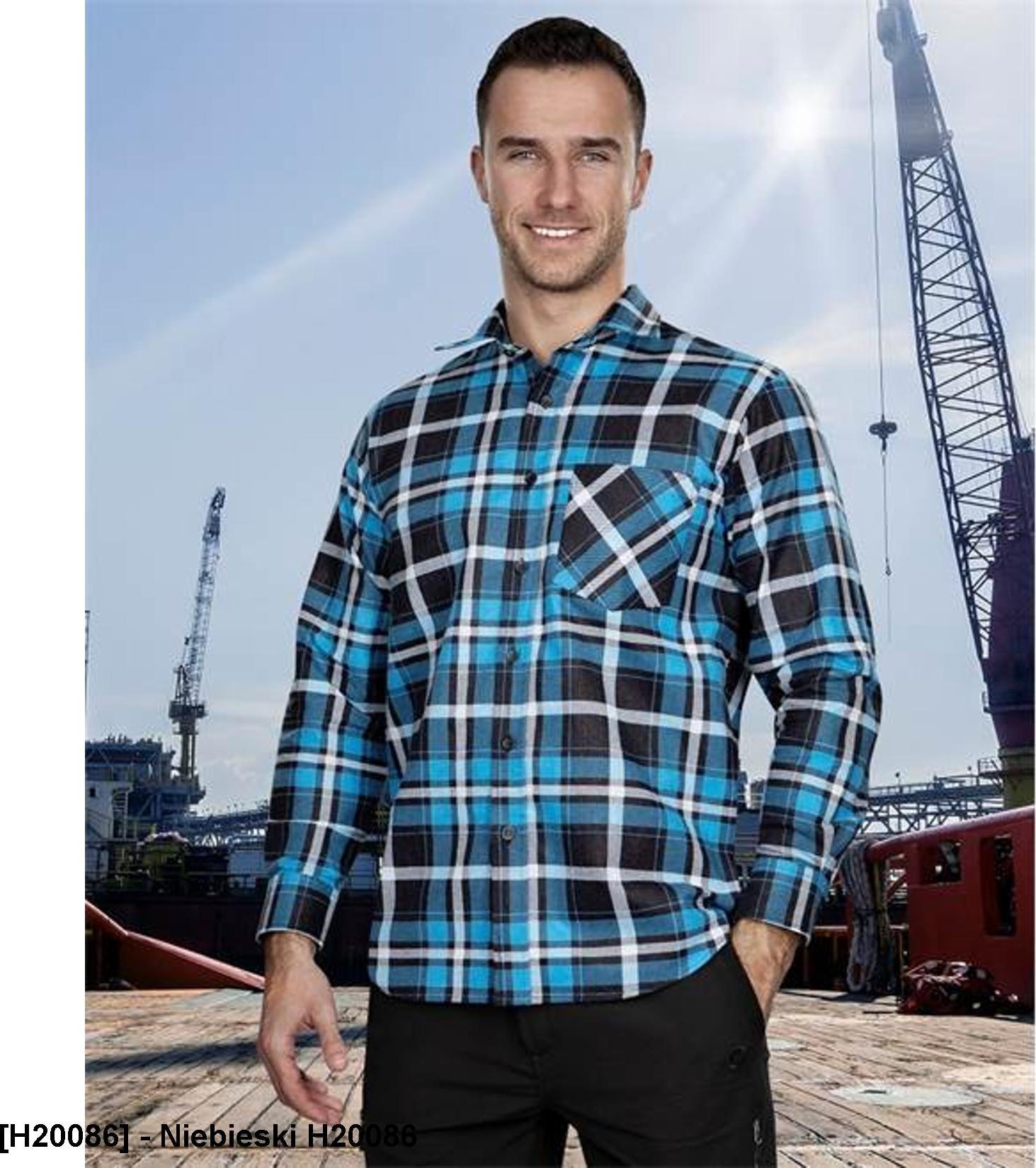 Ardon ARDON JONAH - koszula flanelowa - Niebieski H20086 S