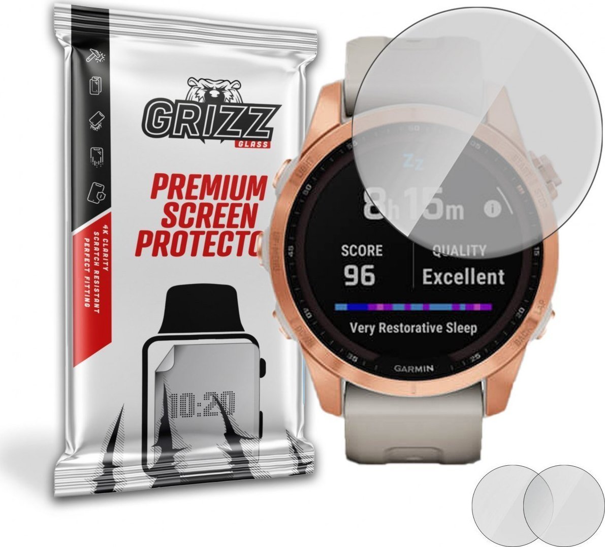 GrizzGlass Folia matowa Grizz Garmin Fenix 7s