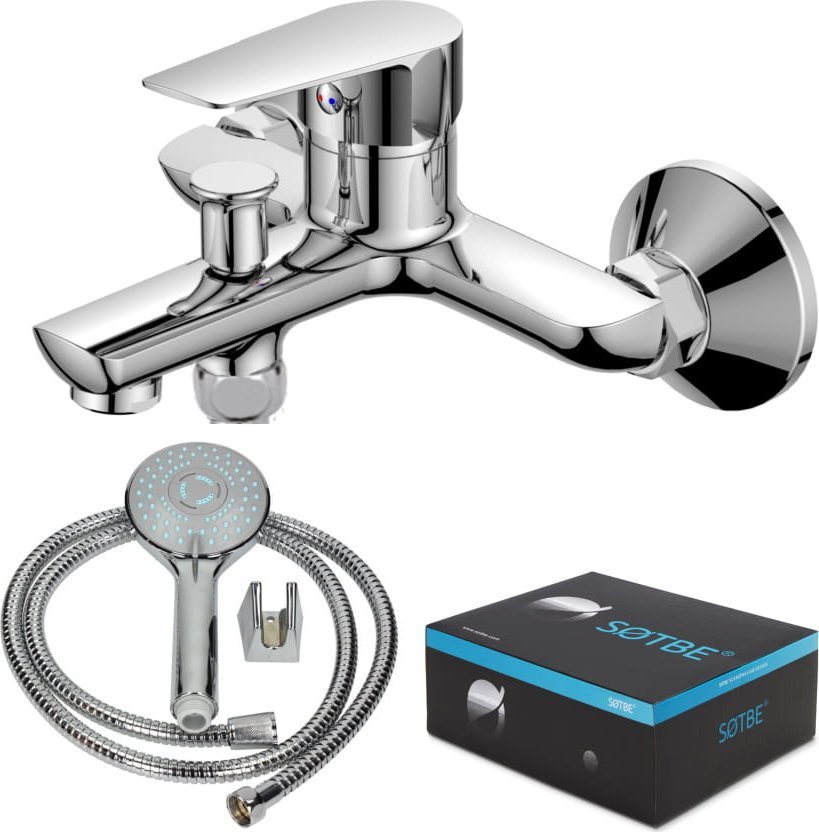 Bateria wannowa Sotbe Gala ścienne chrom (GAU-BW-20223134)