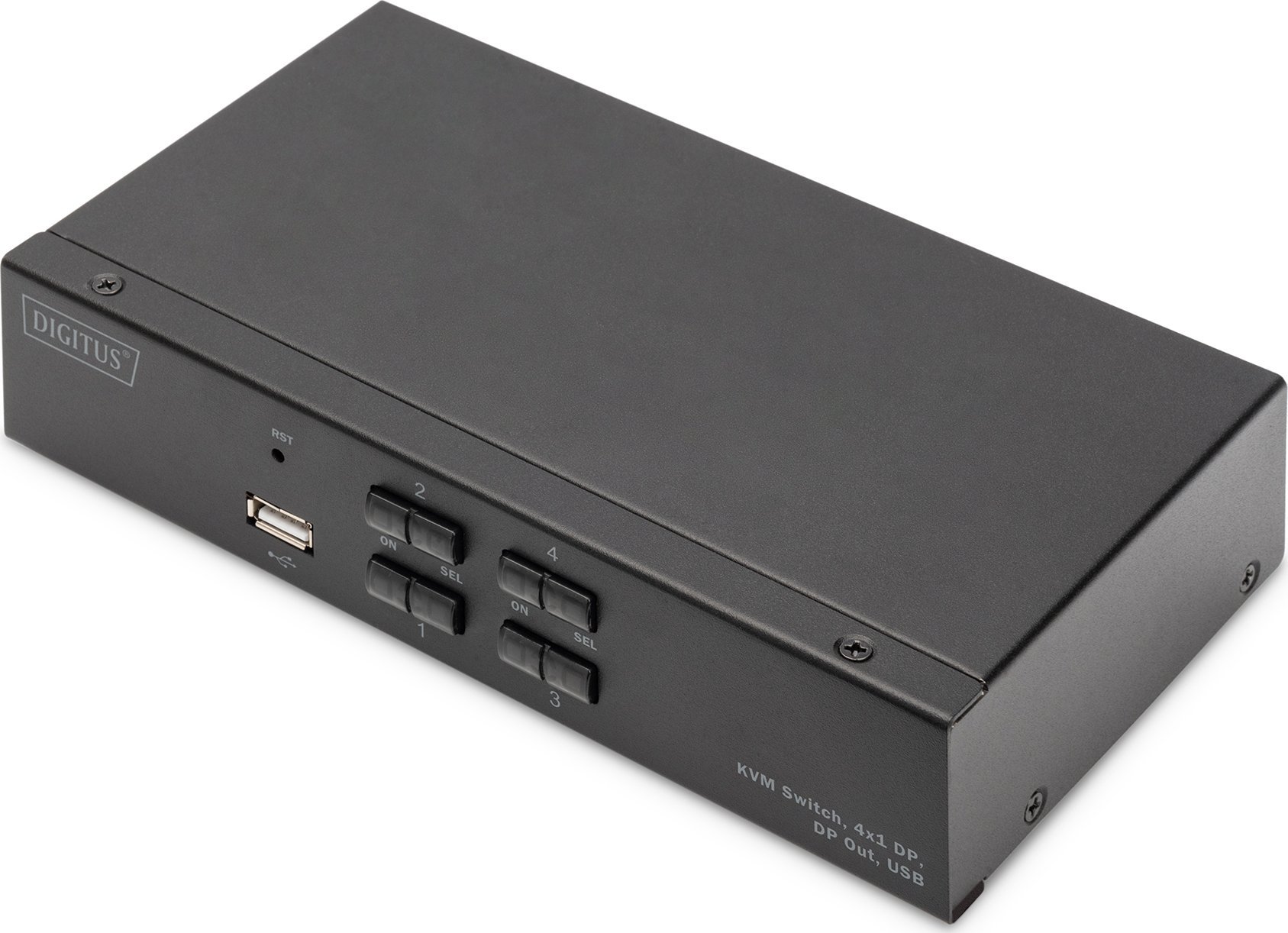 Przełącznik Digitus DIGITUS KVM Switch, 4K60HZ, 4x1 DP in, 1x DP USB out