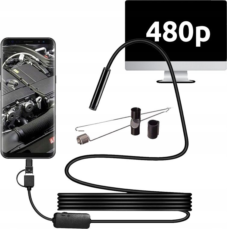 ENDOSKOP CYFROWY LED 3,5m XMZ-006