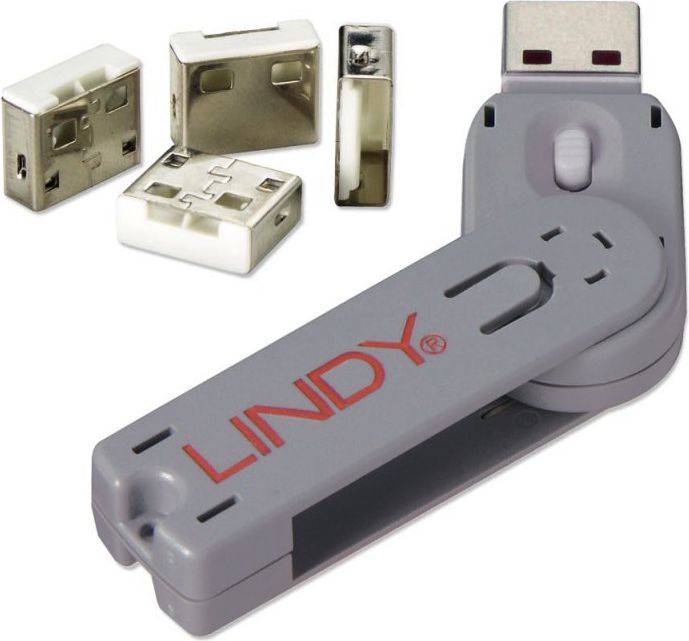 Lindy Zestaw 4 blokerów USB (40454)