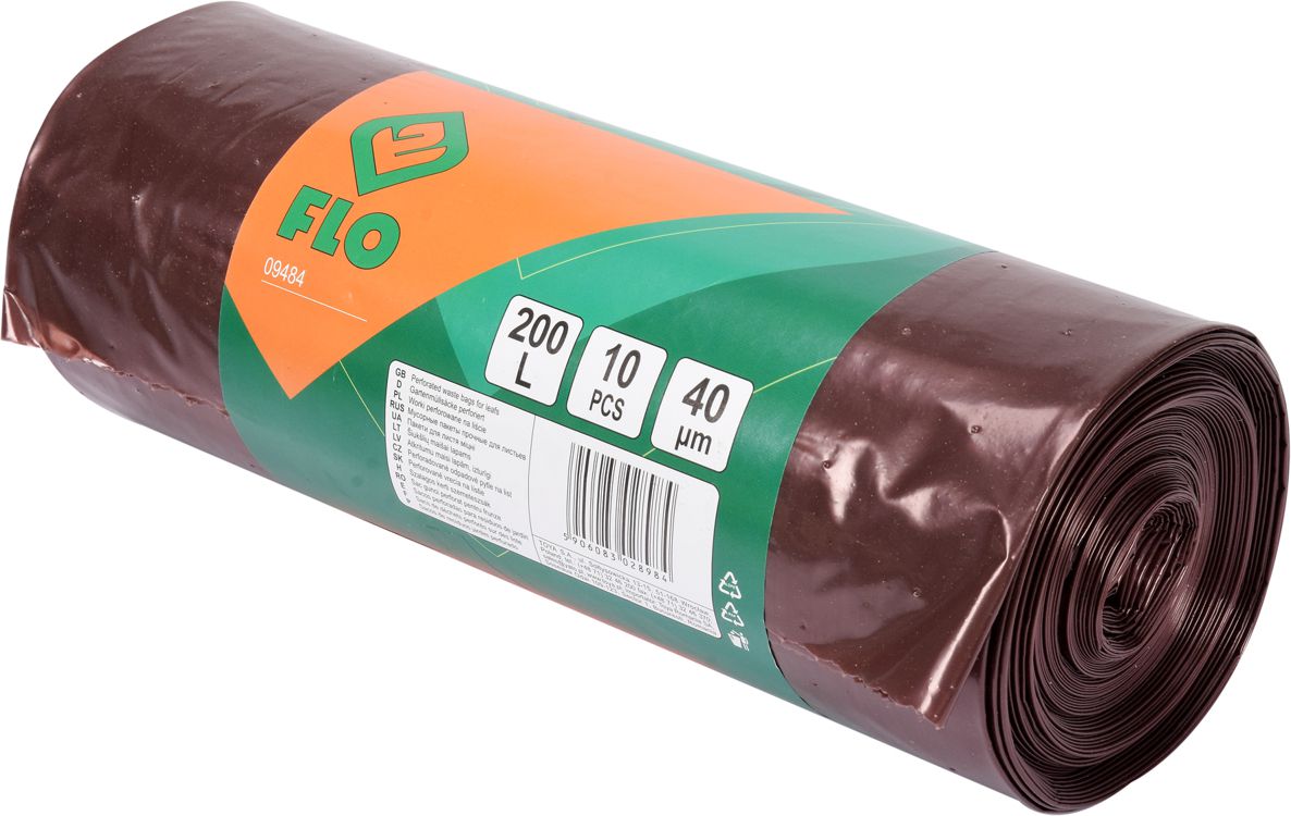 Flo Worki perforowane 200L na liście i lekkie odpady ogrodowe 10szt. (09484)